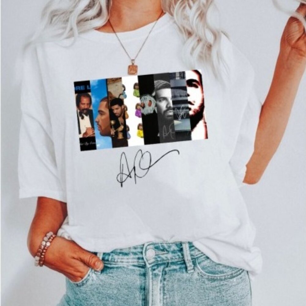 Drake Album Signature Graphic T-Shirt Music Fan Gift Streetwear Concert Casual05